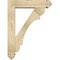 Ekena Millwork Olympic Arts and Crafts Rough Sawn Bracket w/ Offset Brace, Douglas Fir, 6"W x 24"D x 32"H BKT0604X24X32OLY03RDF - alternate 4